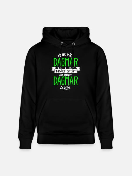 DAGMAR die Echte - Stanley/Stella Unisex Bio-Hoodie CRUISER - Schwarz