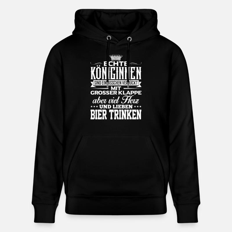 BIER-TRINKEN - liebe - Stanley/Stella Unisex Bio-Hoodie CRUISER  - Schwarz