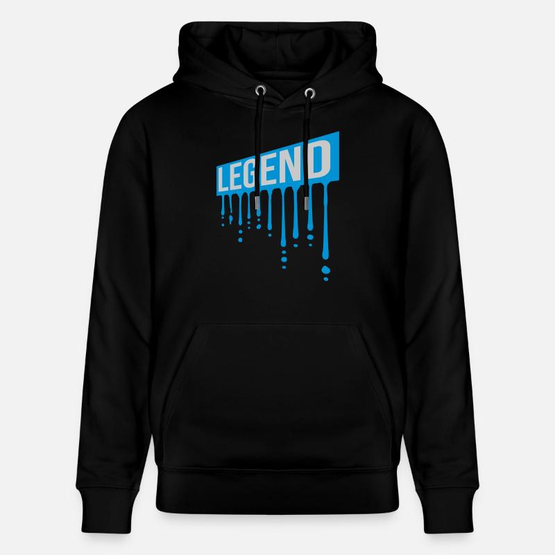 Legend Shield Graffiti Gouttes - Sweat à capuche bio CRUISER Stanley/Stella Unisexe - noir