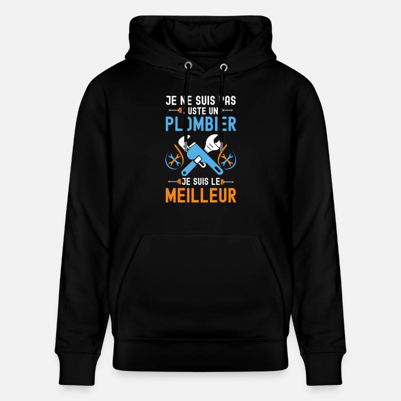 Meilleur plombier 1 - Sweat à capuche bio CRUISER Stanley/Stella Unisexe - noir