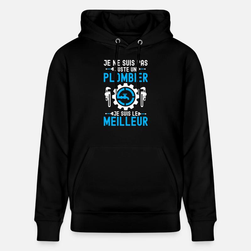 Meilleur plombier 1 - Sweat à capuche bio CRUISER Stanley/Stella Unisexe - noir