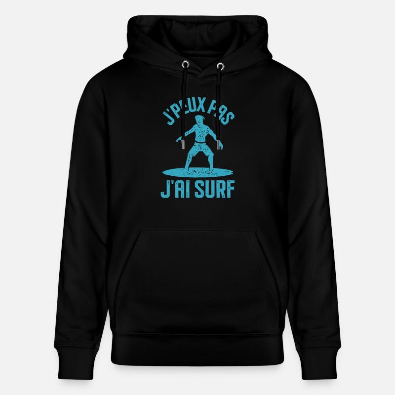 J ai surf - Sweat à capuche bio CRUISER Stanley/Stella Unisexe - noir