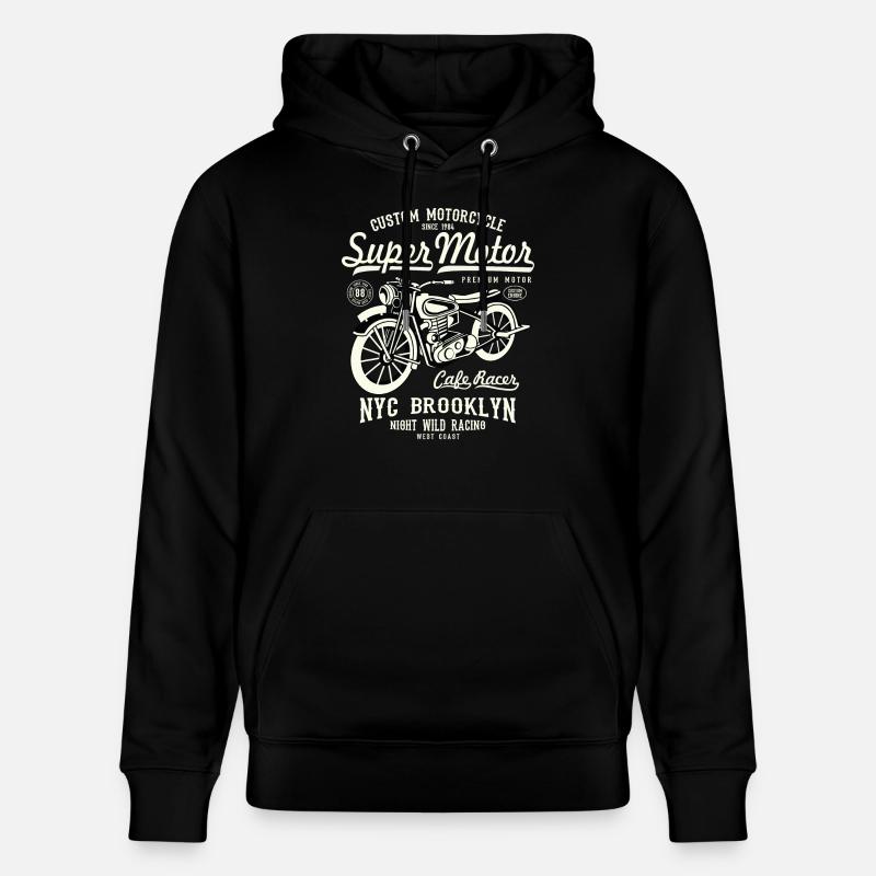 Super Moteur - Moto - Sweat à capuche bio CRUISER Stanley/Stella Unisexe - noir