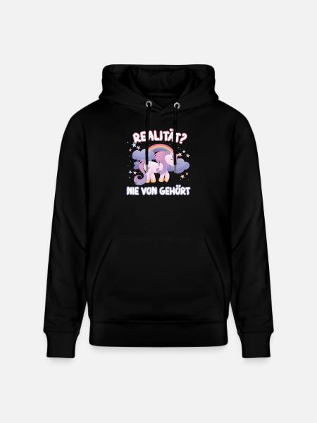Einhorn - Stanley/Stella Unisex Bio-Hoodie CRUISER  - Schwarz