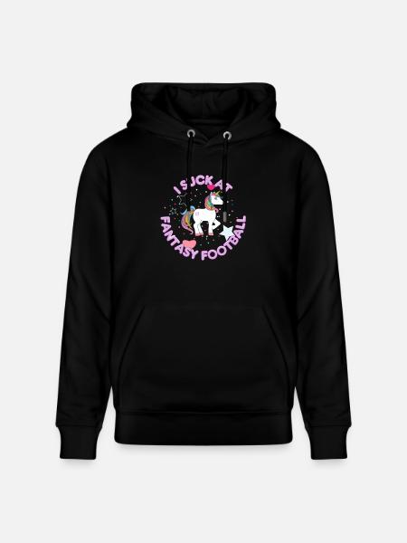 Jeg Suck Hos Fantasy Football T Shirt gave - Stanley/Stella CRUISER økologisk unisex-hoodie - sort