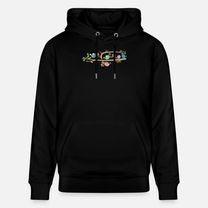 Équation / oiseaux / cadeau / arbre - Sweat à capuche bio CRUISER Stanley/Stella Unisexe - noir