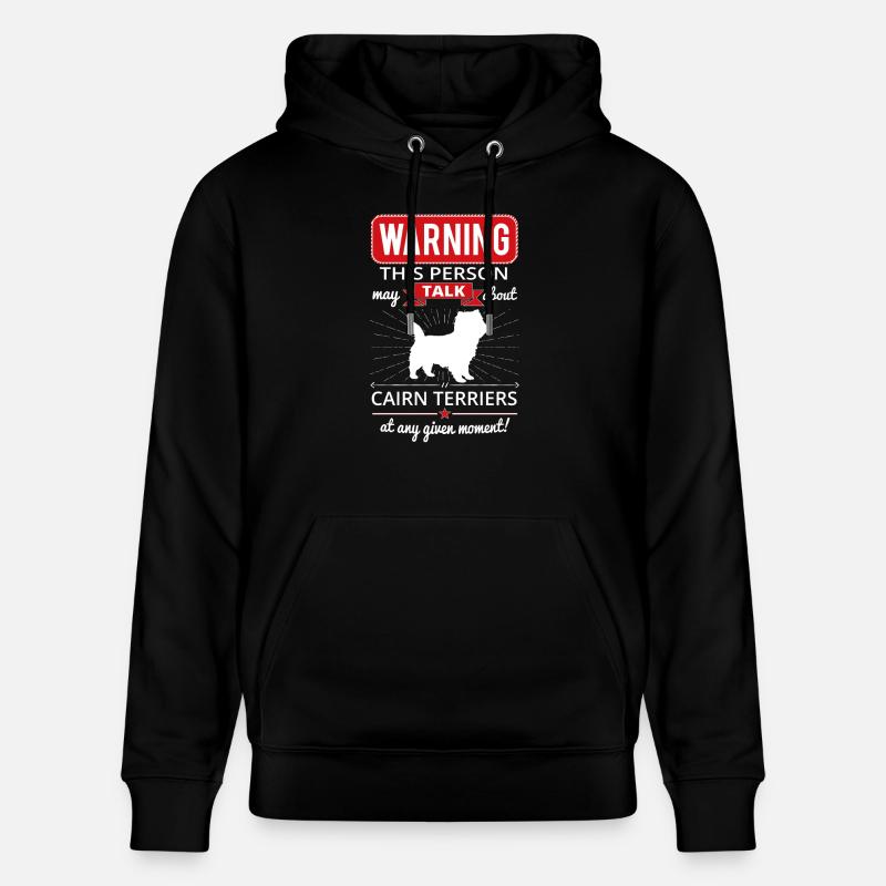 Cadeau Cairn Terrier Chemise - Sweat à capuche bio CRUISER Stanley/Stella Unisexe - noir