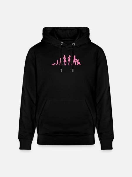 Evolution - Frau - Lustig - Geschenk - Kind - Stanley/Stella Unisex Bio-Hoodie CRUISER  - Schwarz
