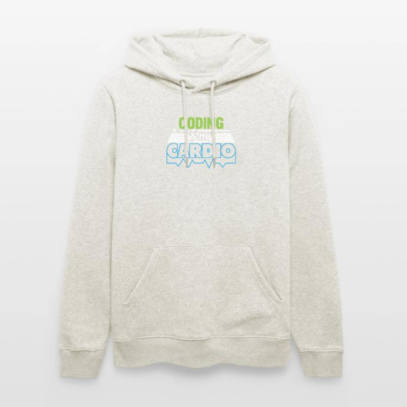 PROGRAMMERS Coding is my Cardio Funny Developer Stanley/Stella CRUISER Unisex Organic Hoodie