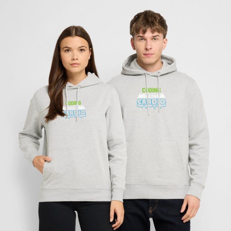 PROGRAMMERS Coding is my Cardio Funny Developer Stanley/Stella CRUISER Unisex Organic Hoodie