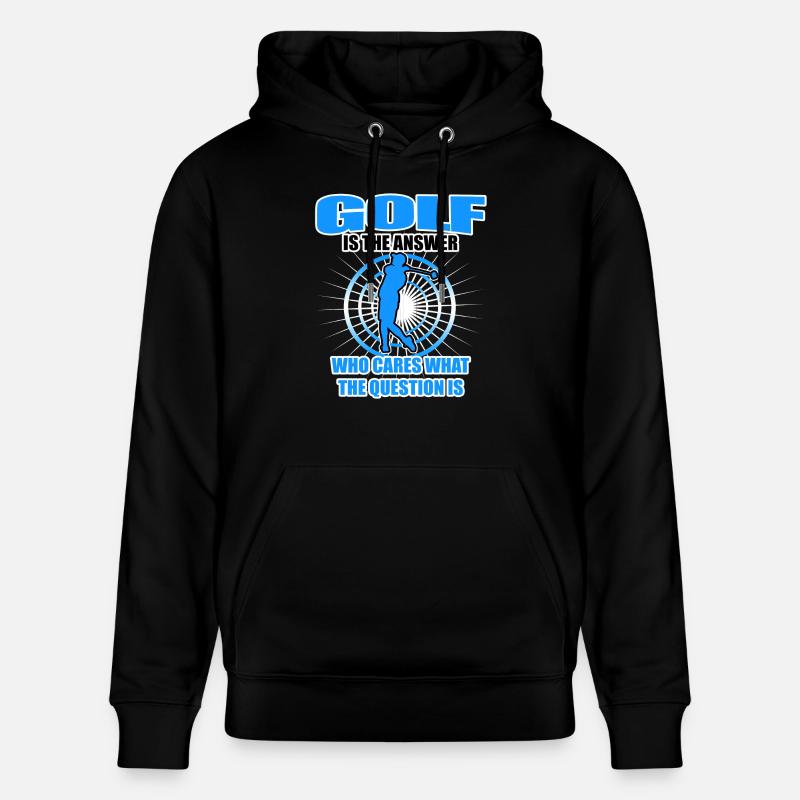 Golf Geschenk - Stanley/Stella Unisex Bio-Hoodie CRUISER  - Schwarz