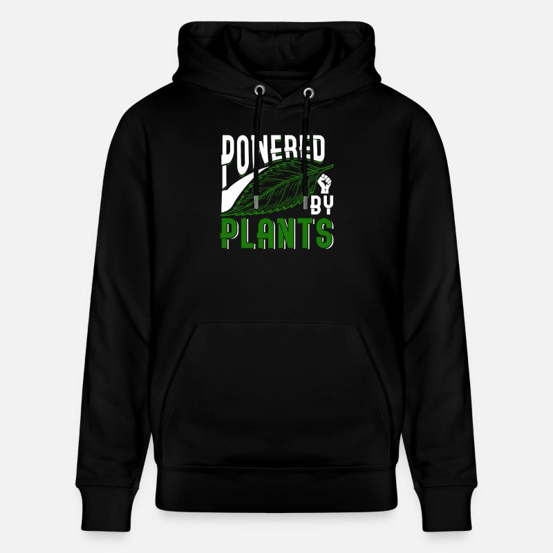 Alimenté par des plantes - Sweat à capuche bio CRUISER Stanley/Stella Unisexe - noir