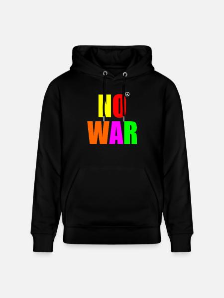 No war - Sweat à capuche bio CRUISER Stanley/Stella Unisexe - noir