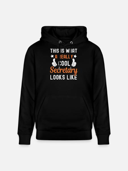 Secretary Secretary - Stanley/Stella CRUISER Unisex Organic Hoodie - black