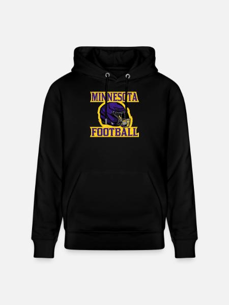 Minnesota Football Helmdesign - Stanley/Stella Unisex Bio-Hoodie CRUISER  - Schwarz