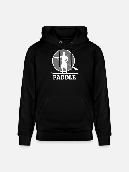 Paddle, paddle, paddle fan, paddle boarding - Stanley/Stella CRUISER Unisex Organic Hoodie - black