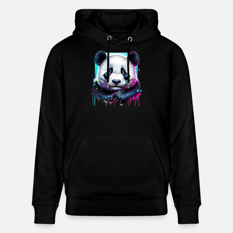 Panda - Sweat à capuche bio CRUISER Stanley/Stella Unisexe - noir