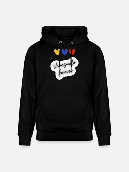 Venezuela Forever - Stanley/Stella CRUISER Unisex Organic Hoodie - black