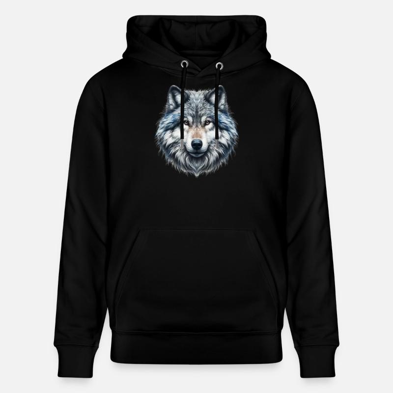 Wolf - Stanley/Stella Unisex Bio-Hoodie CRUISER - Schwarz