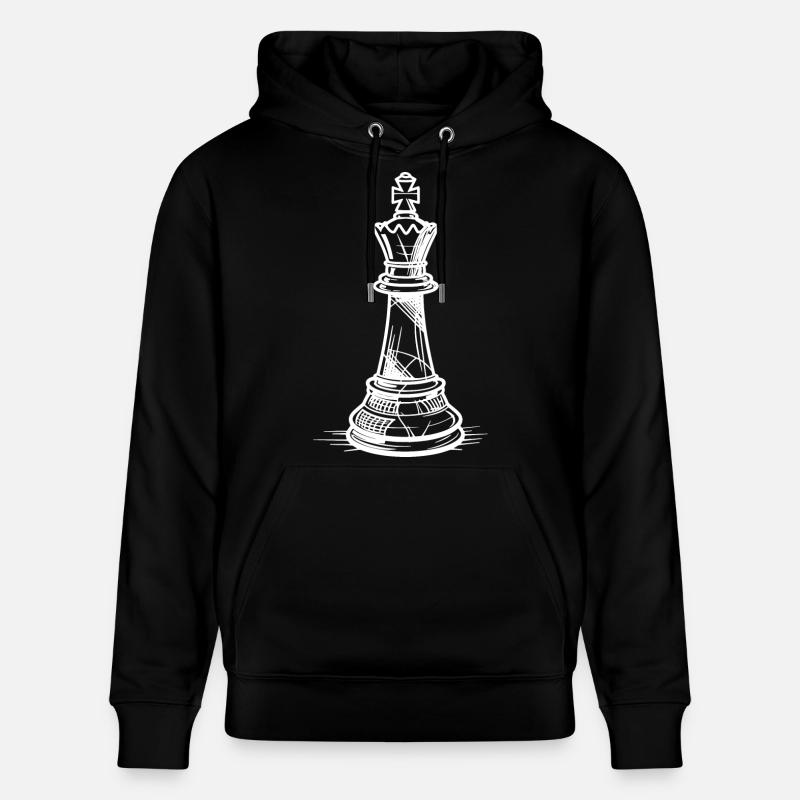 Croquis de pièce d’échecs - Sweat à capuche bio CRUISER Stanley/Stella Unisexe - noir