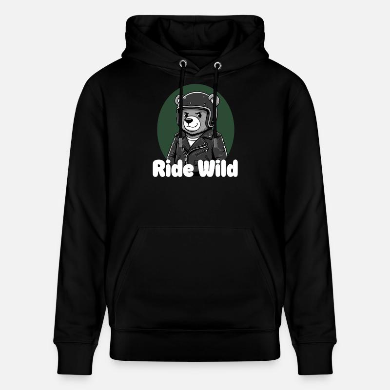 Chevaucher Wild Bear Rider - Sweat à capuche bio CRUISER Stanley/Stella Unisexe - noir