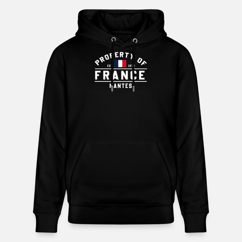 Droits de propriété Nantes - Sweat à capuche bio CRUISER Stanley/Stella Unisexe - noir