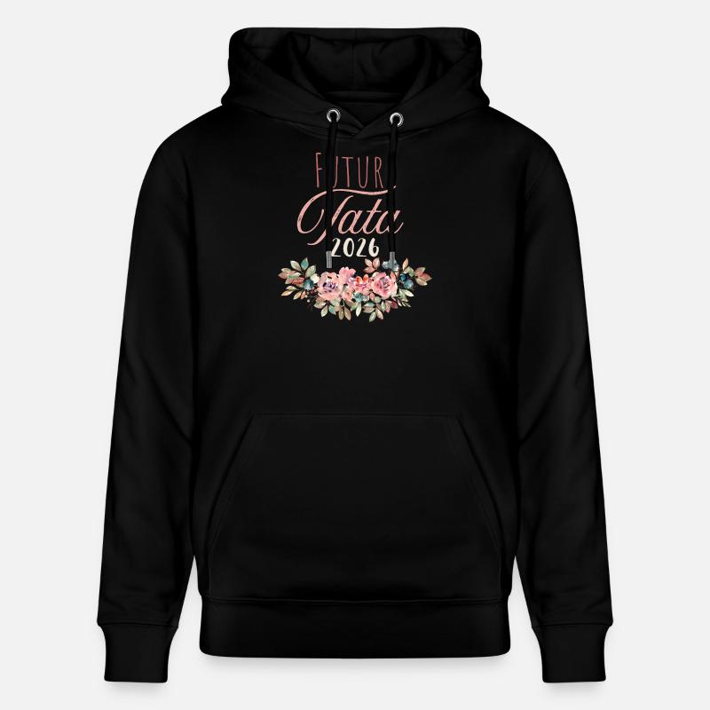 Futur tata 2026 Floral - Sweat à capuche bio CRUISER Stanley/Stella Unisexe - noir