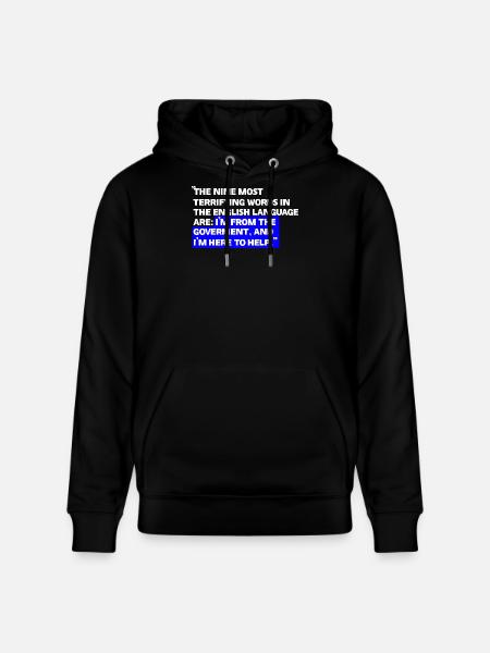 Paradoxical State Aid Quotes - Stanley/Stella CRUISER Unisex Organic Hoodie - black