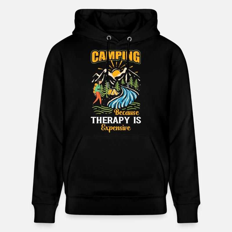 Camping - Sweat à capuche bio CRUISER Stanley/Stella Unisexe - noir