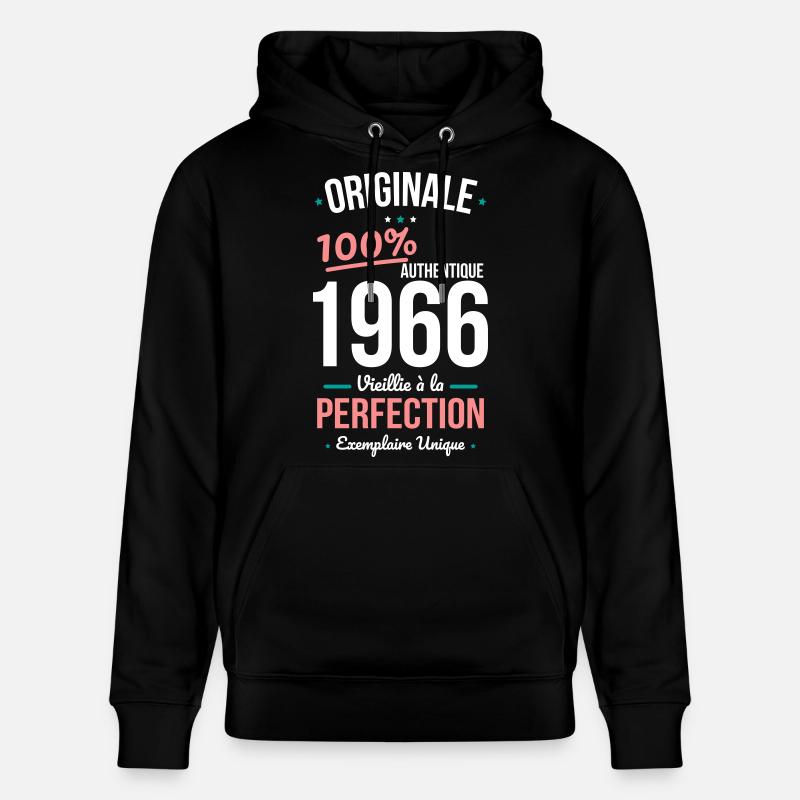1966 – Originale – Exemplaire unique - Sweat à capuche bio CRUISER Stanley/Stella Unisexe - noir