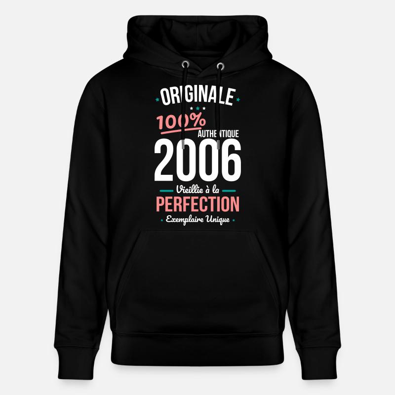 2006 – Original – Einzigartiges Exemplar - Stanley/Stella Unisex Bio-Hoodie CRUISER  - Schwarz