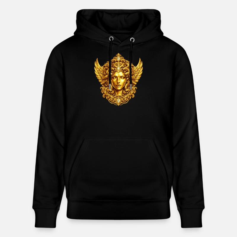 Méduse dorée aux ailes - Sweat à capuche bio CRUISER Stanley/Stella Unisexe - noir