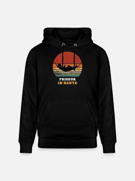Coiffeur Retraite retraite Retraité - Sweat à capuche bio CRUISER Stanley/Stella Unisexe - noir