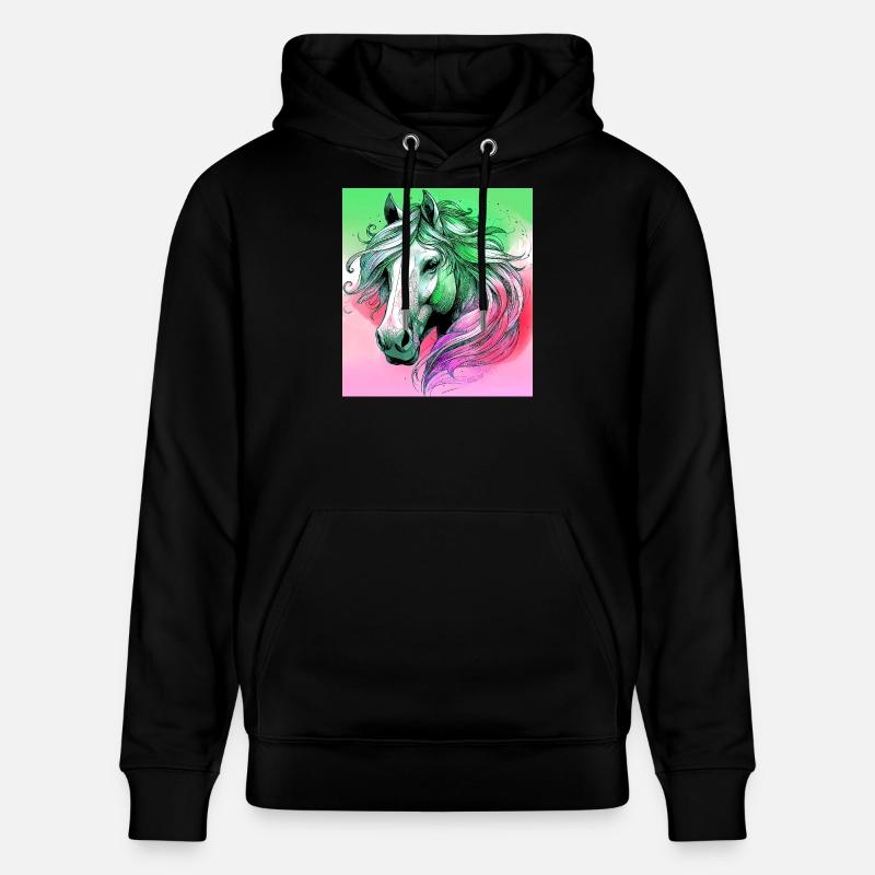 cheval - Sweat à capuche bio CRUISER Stanley/Stella Unisexe - noir