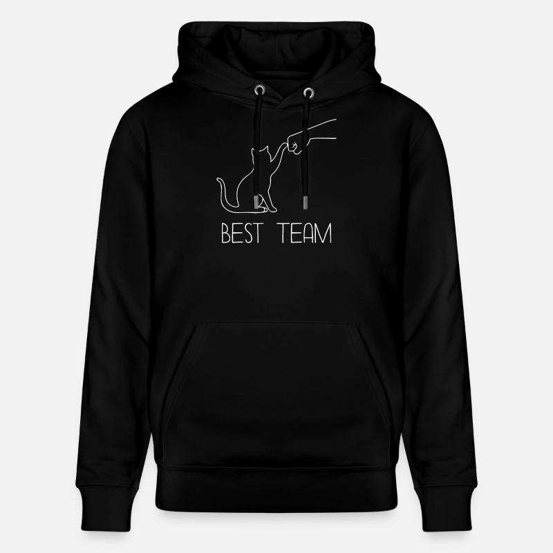 Patte de chat drôle - Sweat à capuche bio CRUISER Stanley/Stella Unisexe - noir