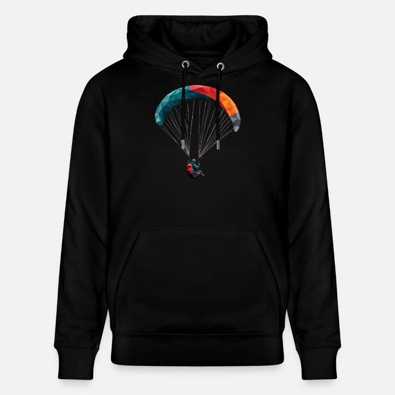 Panodesign géométrique du parapente - Sweat à capuche bio CRUISER Stanley/Stella Unisexe - noir
