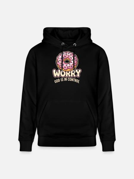 Ne vous inquiétez pas : Dieu contrôle - Sweat à capuche bio CRUISER Stanley/Stella Unisexe - noir