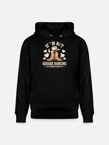 Square Dancing Square Dancer Gift - Stanley/Stella CRUISER Unisex Organic Hoodie - black