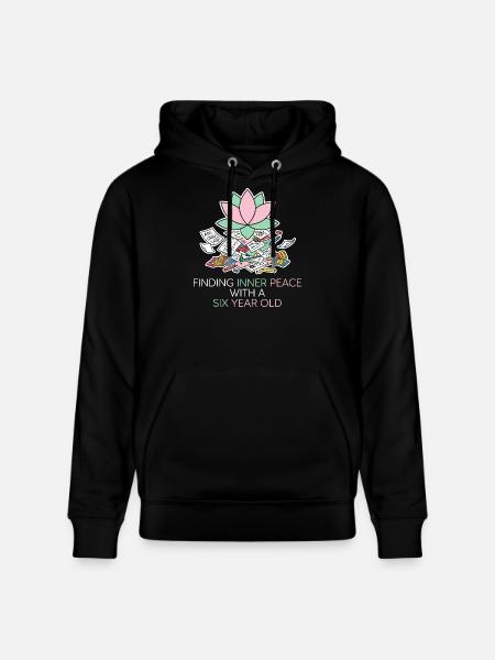 Innerer Frieden mit einem Sechsjährigen - Stanley/Stella Unisex Bio-Hoodie CRUISER - Schwarz