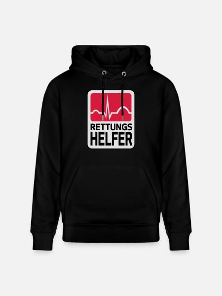 Rettungshelfer - Stanley/Stella Unisex Bio-Hoodie CRUISER - Schwarz
