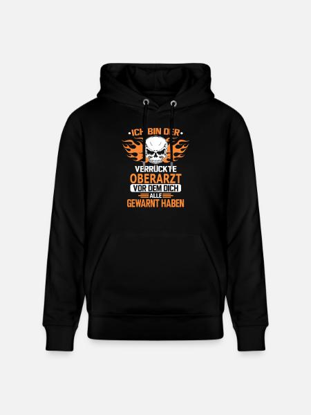 OBERARZT - Stanley/Stella Unisex Bio-Hoodie CRUISER - Schwarz