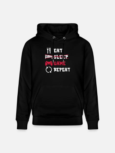 Gaming - Sweat à capuche bio CRUISER Stanley/Stella Unisexe - noir