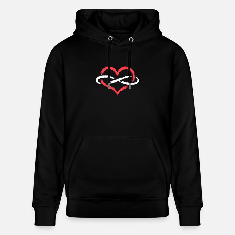 Coeur infini sans fin - Sweat à capuche bio CRUISER Stanley/Stella Unisexe - noir