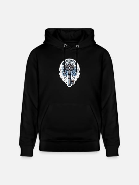 Unlock Dreams - Key Illustration - Stanley/Stella CRUISER Unisex Organic Hoodie - black