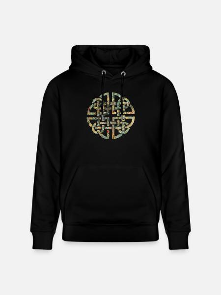 Celtic knot 8 e 200 - Stanley/Stella CRUISER Unisex Organic Hoodie - black