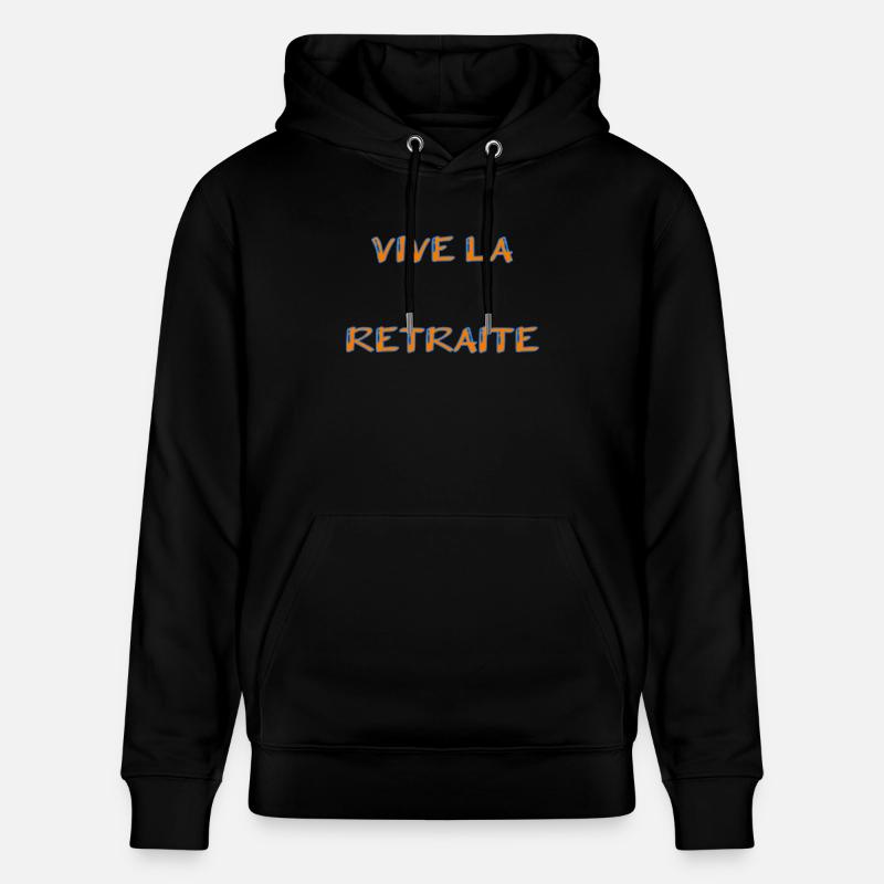RETRAITE. RETRAITE. RETRAITEE. RETRAITE - Sweat à capuche bio CRUISER Stanley/Stella Unisexe - noir