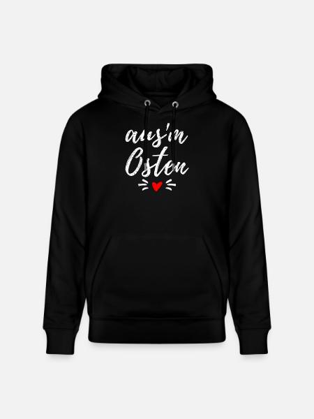 Osten - Ossi - Ost Deutschland - Mauerfall - Stanley/Stella Unisex Bio-Hoodie CRUISER - Schwarz