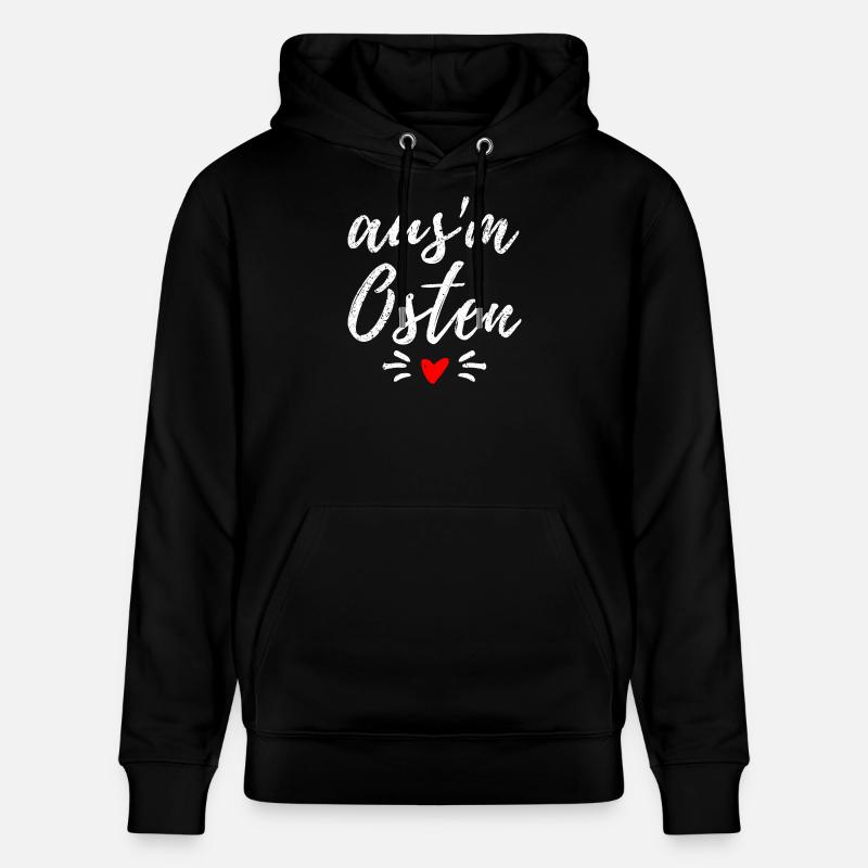 Osten - Ossi - Ost Deutschland - Mauerfall - Stanley/Stella Unisex Bio-Hoodie CRUISER - Schwarz