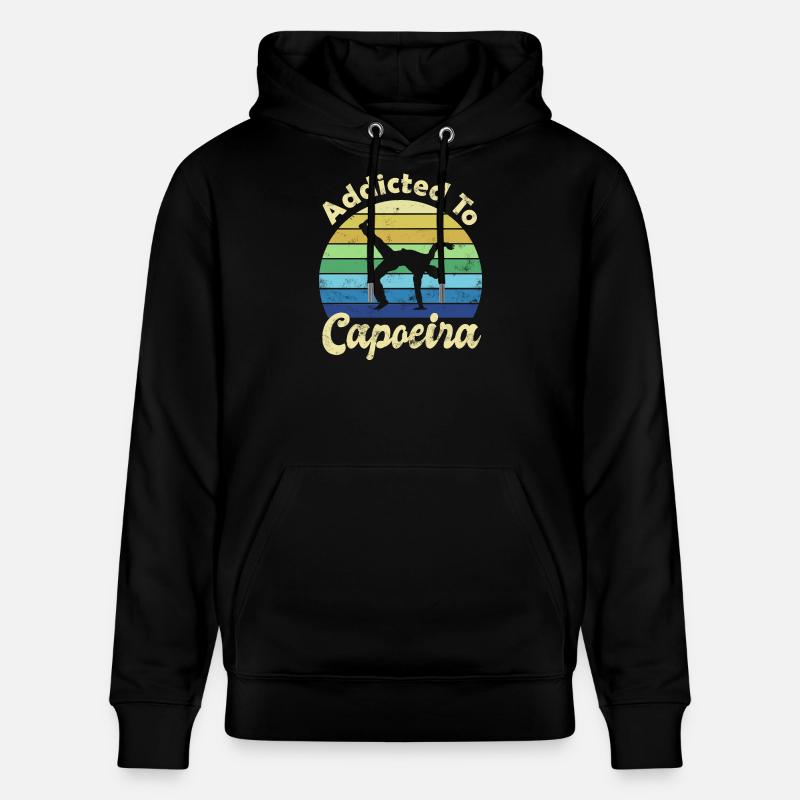 Capoeira - Sweat à capuche bio CRUISER Stanley/Stella Unisexe - noir