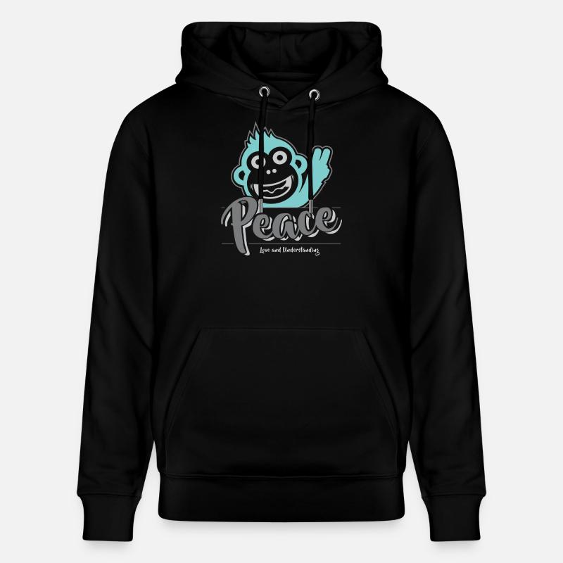 Paix, amour et compréhension - Sweat à capuche bio CRUISER Stanley/Stella Unisexe - noir